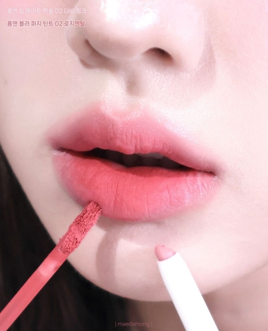 Set Son Môi Romand (Son blur + Chì môi) #02