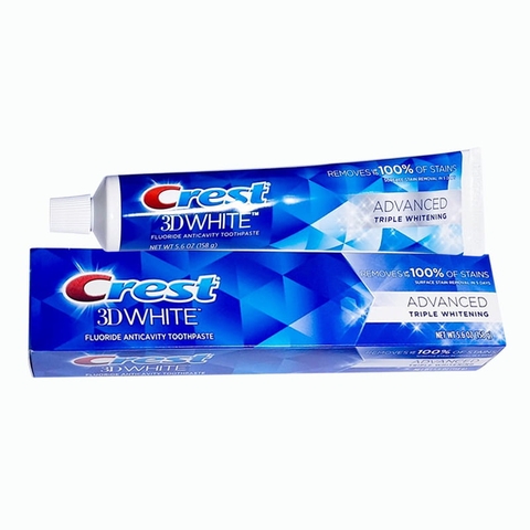 Kem Đánh Răng Trắng Răng Hiệu Quả CREST 3D White Advanced Triple Whitening