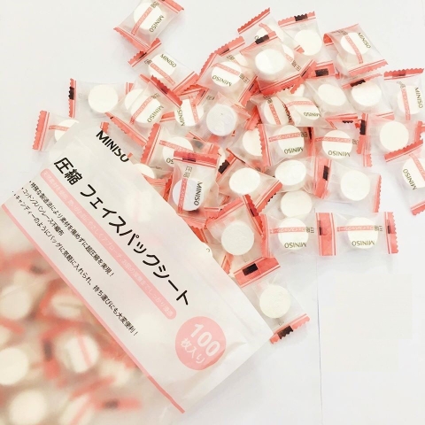 Mặt Nạ Nén Miniso 100 Viên Nhật Bản