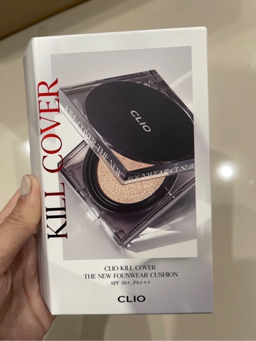 Phấn Nước Clio Kill Cover The New Founwear Cushion SPF50+ PA+++ Mẫu Mới (Tặng Kèm Lõi)