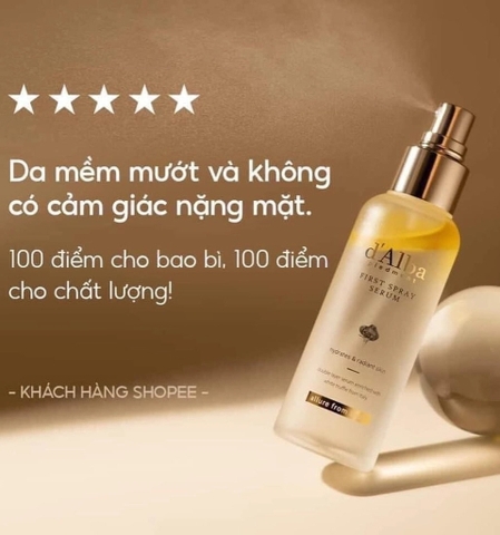 Serum Dạng Xịt Khoáng Căng Bóng Da First Spray Serum D’Alba
