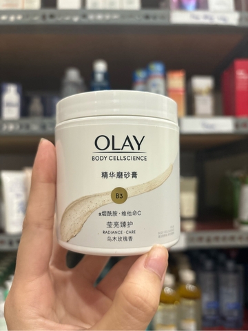 Tẩy Tế Bào Chết OLAY BODY CELLSCIENCE B3+ Vitamin C Làm Sạch Da Giúp Da Trắng Sáng Mềm Mịn 200g