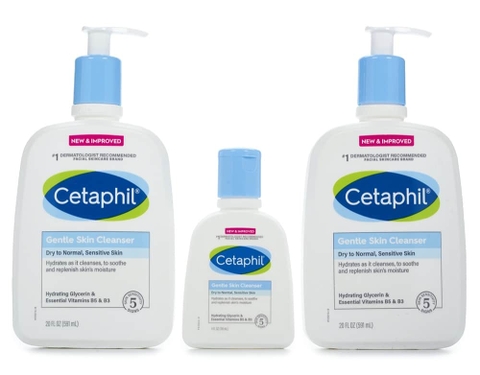 Sữa Rửa Mặt Cetaphil Gentle Skin Cleanser Dành cho Da thường, Da Khô & Nhạy Cảm