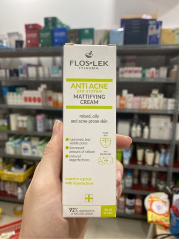 Kem Dưỡng FLOSLEK Pharma Anti Acne Mattifying Cream 50ml - Mẫu Mới