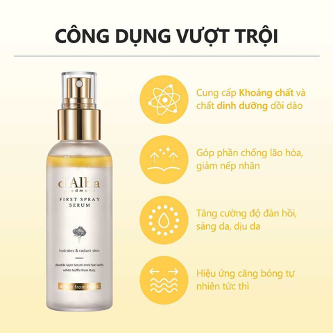 Serum Dạng Xịt Khoáng Căng Bóng Da First Spray Serum D’Alba