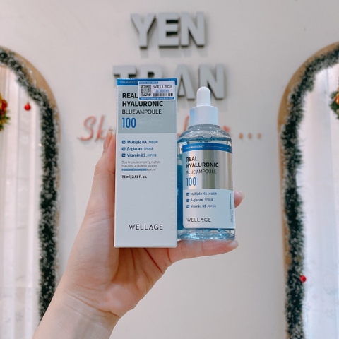 Serum Wellage Real Hyaluronic Blue Ampoule 100 75ml