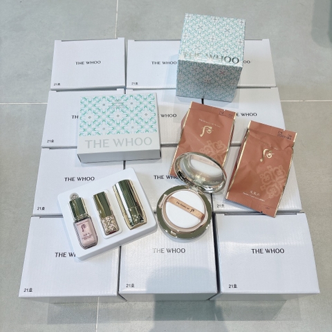 Set Phấn Nước Limited Whoo Cheongidan Radiant Essence Cushion No.21( kèm 2 lõi)