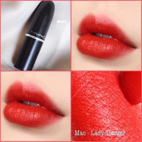 Son Mac Ximal Matte Lipstick Lady Danger  (Màu Đỏ Cam)