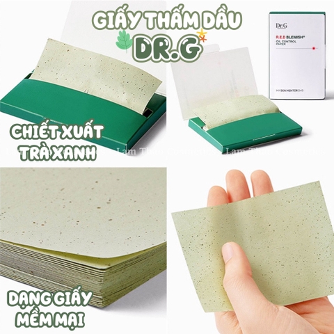 Giấy Thấm Dầu Dr.G R.E.D Blemish Oil Control Paper 70pcs