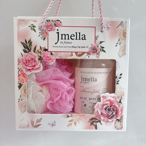 Set Sữa Tắm Jmella 500ml - Kèm Bông Tắm