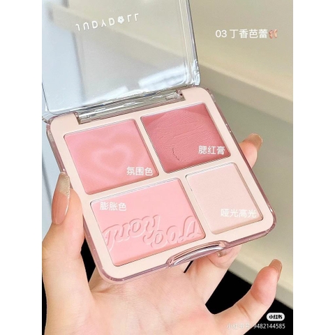 Bảng Má Hồng + Highlight Judy Doll Blush & Highlight Palette