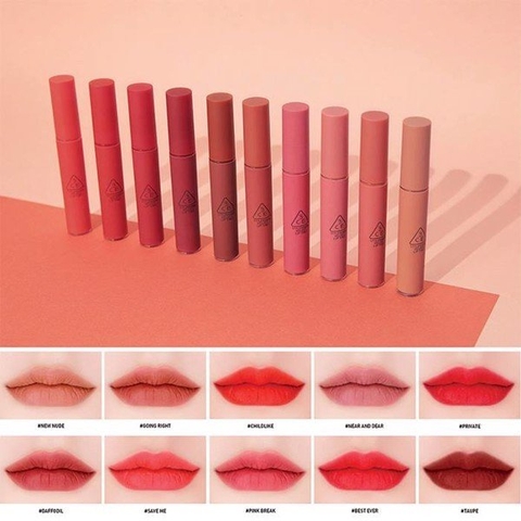 Son Kem Lì 3CE Velvet Lip Tint Xách Tay
