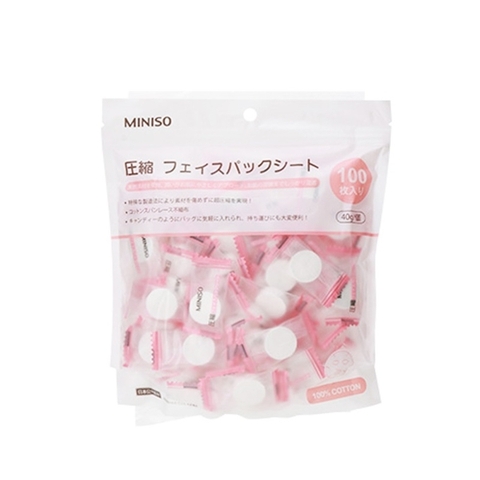 Mặt Nạ Nén Miniso 100 Viên Nhật Bản