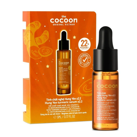 Serum Cocoon tinh chất nghệ Hưng Yên x2.2 với 22% vitamin C sáng da chuyên sâu, mờ vết thâm 5ml