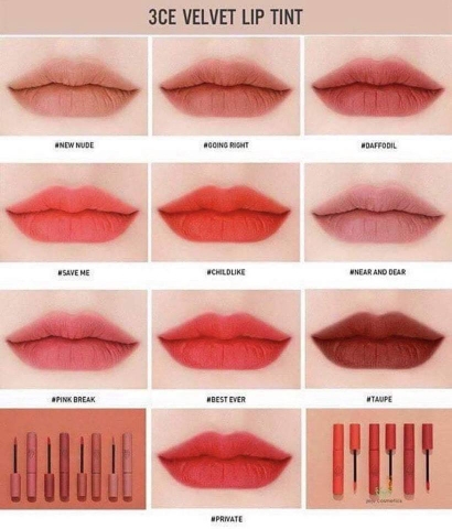 Son Kem Lì 3CE Velvet Lip Tint Xách Tay