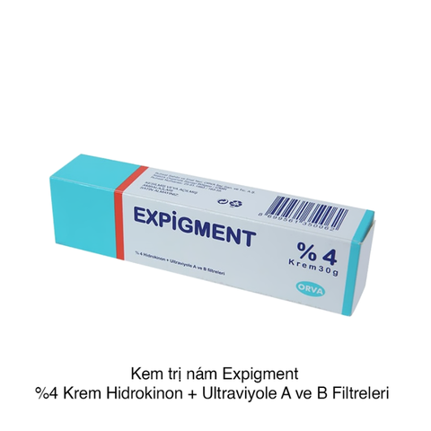 Kem Trị Nám EXPIGMENT % 4 Krem Hidrokinon + Ultraviyole A ve B Filtreleri