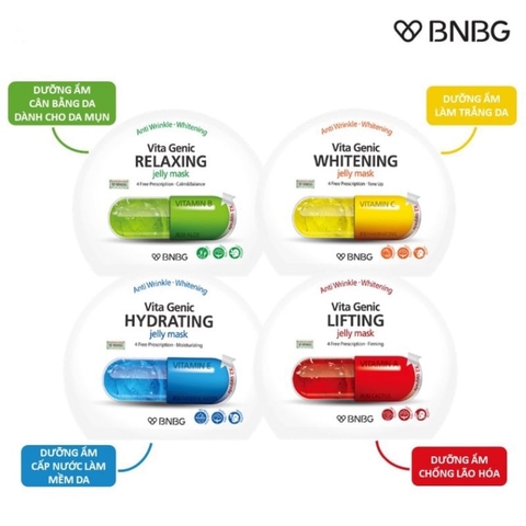 Combo 10 Mask BNBG ( 5 Vàng, 5 Đỏ)