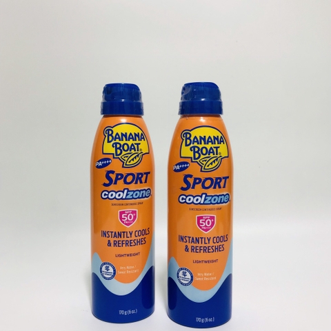 Xịt Chống Nắng Banana Boat Sport Coolzone SPF 50+ PA++++(170g)