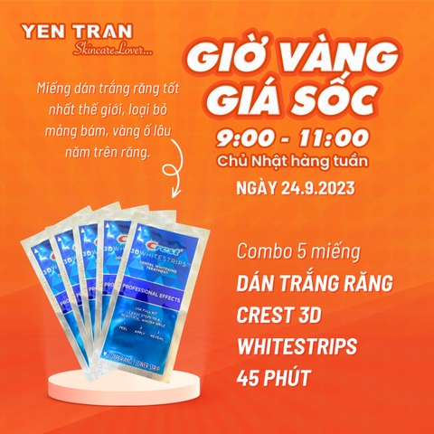 Combo 5 Miếng Dán Răng Crest 45p