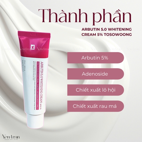 Kem Dưỡng Sáng Da Arbutin 5.0 Tosowoong 50ml