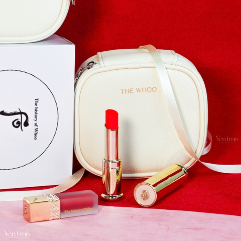 Set Son Dưỡng Whoo Glow Lip Balm Special - màu Orange