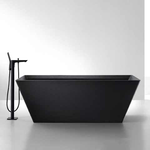 Bồn Tắm MOWOEN Mô Phỏng Đá Tự Nhiên BLAKE MW001-Matt Black