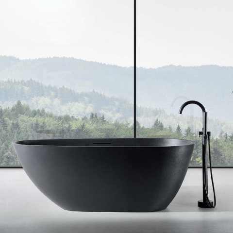 Bồn Tắm MOWOEN Mô Phỏng Đá Tự Nhiên ELLIS MW003-Matt Black