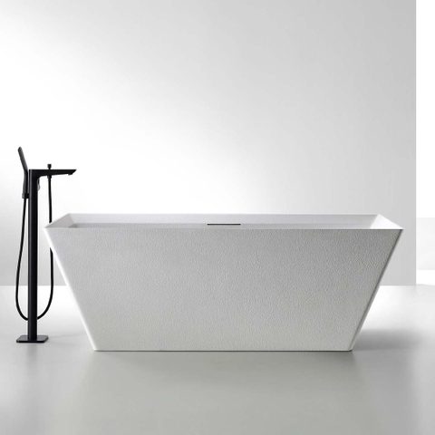 Bồn Tắm MOWOEN Mô Phỏng Đá Tự Nhiên BLAKE MW001-Matt White