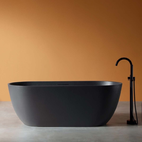 Bồn Tắm MOWOEN Mô Phỏng Đá Tự Nhiên ELENA MW002-Matt Black