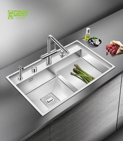 Chậu rửa bát Geler bậc thang Model: GL-8048