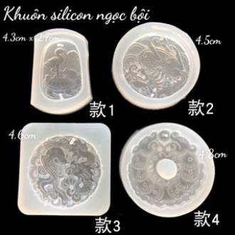 Khuôn silicon ngọc bội đổ rau câu, socola