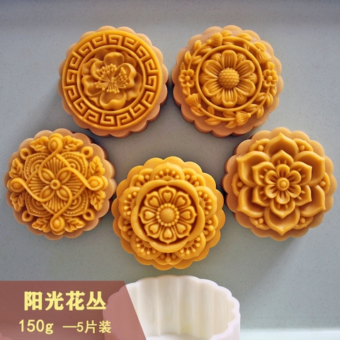 Khuôn trung thu 150g-190g 5 mặt hoa văn mẫu 2026