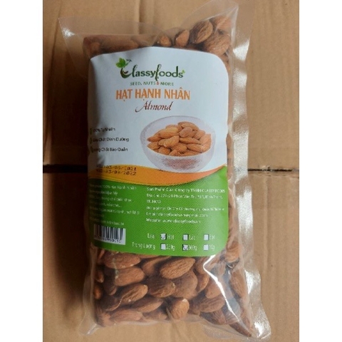Hạt hạnh nhân Classy Foods (500g)
