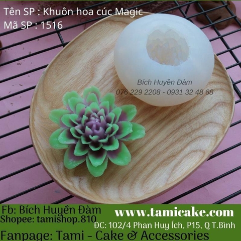 Khuôn silicon hoa cúc Magic 1516