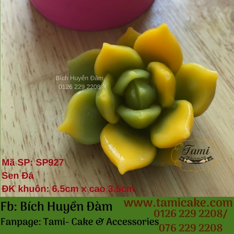 Khuôn silicon rau câu hoa nổi 4D- Sen Đá SP927