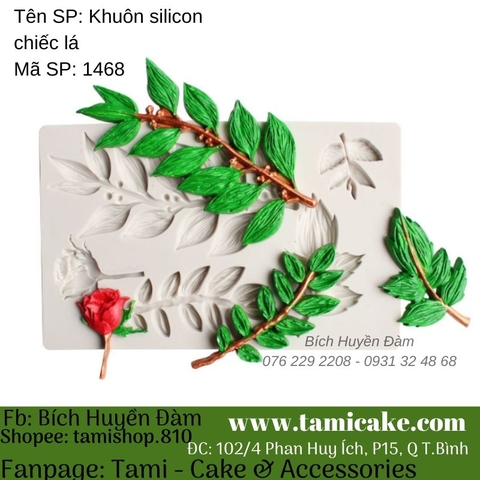 Khuôn silicon chiếc lá 1468