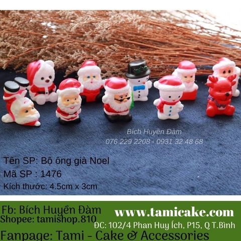 Phụ kiện trang trí- Bộ ông già Noel