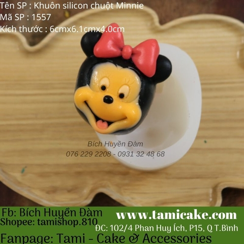 Khuôn silicon chuột Minnie 1557