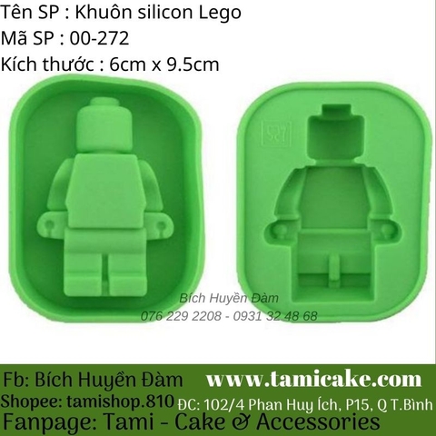 Khuôn Silicon Rau Câu Hoa Nổi - Khuôn Lego