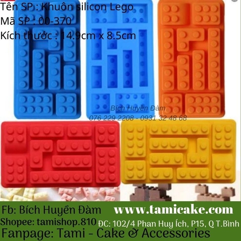 Khuôn Silicon Rau Câu Hoa Nổi - Khuôn Lego