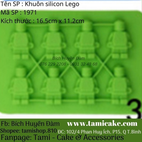 Khuôn silicon lego 1971