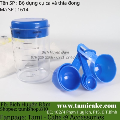 Bộ dụng cụ ca và thìa đong 1614