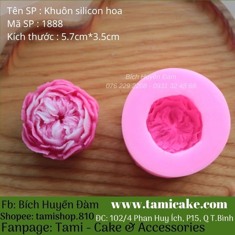 Khuôn silicon hoa hồng anh 1888