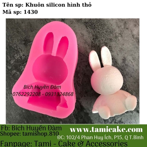 Khuôn silicon hình thỏ 1430