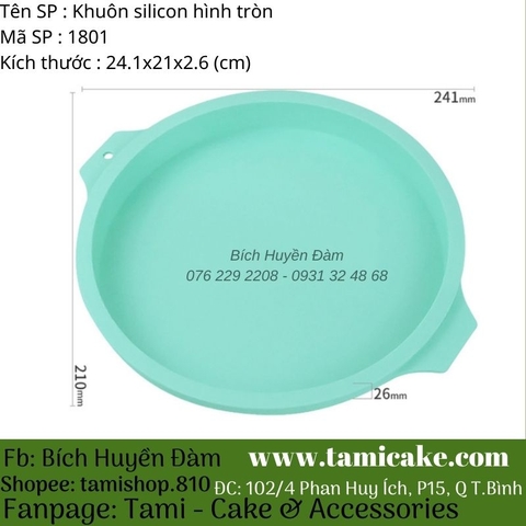 Khuôn silicon hình tròn 1801