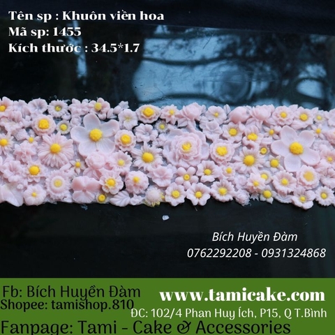 Khuôn silicon viền hoa 1455