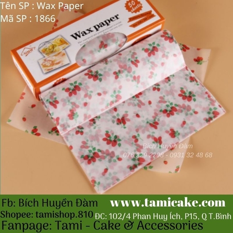 Wax Paper (Cuộn 50 tờ)