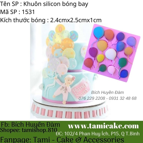 Khuôn silicon bóng bay 1531