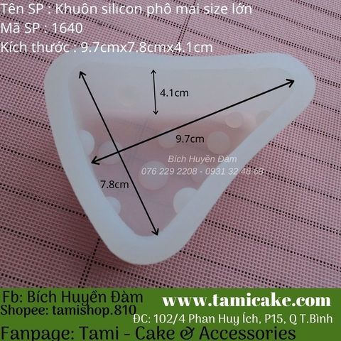 Khuôn silicon phô mai size lớn 1640