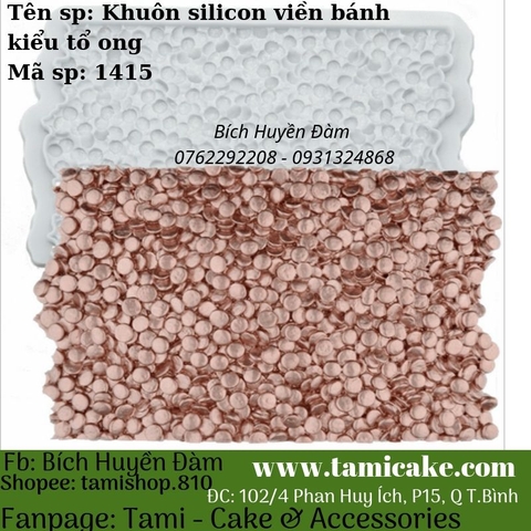 Khuôn silicon viền bánh kiểu tổ ong 1415